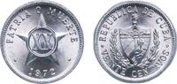 Cuba 20 Centavos Cuba Second Republic 1972 20 Centavos Aluminium (aluminium 97.15%, magnesium 2.5%, manganese 0.35%) Havana Mint (25000000) 2g UN -