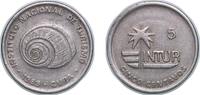 Cuba 5 Centavos Cuba Second Republic 1989 5 Centavos (INTUR) Copper-nickel Havana Mint 3.58g XF KM 412 JMA MC4 JMA MC5 Schön 706.2 -