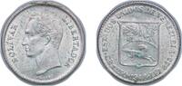 Venezuela ¼ Bolivar Venezuela United States 1948 ¼ Bolívar Silver (.835) (Copper .165) (8637944) 1.28g AU Y 20 NCV mv0.25bs-aa -