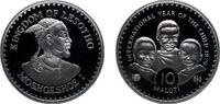 Lesotho 10 Maloti Lesotho Kingdom 1979 10 Maloti - Moshoeshoe II (International Year of the Child) Silver (.925) (37000) 28.3g PF KM 24 Schön 26 -