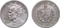 Cuba 20 Centavos Cuba Second Republic 1968 20 Centavos (José Martí) Copper-nickel (25750000) 6.35g XF KM 31 Y 25 Schön 29 -