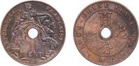 French Indochina 1 Cent French Indochina French colony 1922 A 1 Cent Bronze (95% Copper, 4% Tin, 1% Zinc) Monnaie de Paris (8850117) 5.03g AU KM 12 Schö -