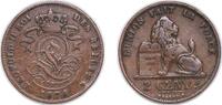 Belgium 2 Centimes Belgium Kingdom 1876 2 Centimes - Léopold II (French text) Copper Royal Mint of Belgium (10471512) 3.95g XF KM 35.1 LA BFM-10 Sc -