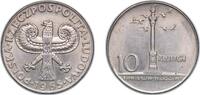 Poland 10 Zlotys Poland People's Republic 1965 MW 10 Zlotys (700th Anniversary of Warsaw) Copper-nickel (2000000) 12.9g UNC Y 55 ParM 229 Schön 4 -