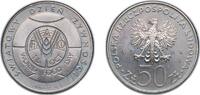 Poland 50 Zlotys Poland People's Republic 1981 MW 50 Zlotys (FAO - World Food Day) Copper-nickel (2523800) 11.68g UNC Y 127 ParM 263 Schön 123 Fi -
