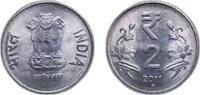 India 2 Rupees India Republic 2011 ● 2 Rupees Stainless steel Noida Mint 4.87g UNC KM 395 -