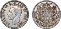 Canada 50 Cents Canada Commonwealth 1942 50 Cents - George VI (with IND:IMP:) Silver (.800) (.800 silver .200 copper) Royal Canadian Mint of Ott -