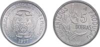 São Tomé and Príncipe 5 Dobras São Tomé and Príncipe Democratic Republic 1977 5 Dobras (FAO: Staple Food) Copper-nickel Staatliche Münze Baden-Württemberg Mint -