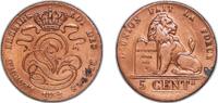 Belgium 5 Centimes Belgium Kingdom 1842 5 Centimes - Léopold I Copper Royal Mint of Belgium 9.66g XF KM 5.1 KM 5.2 KM 5.3 KM 5.1a LA BFM-14 -
