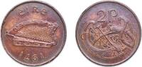 Ireland 2 Pence Ireland Republic 1971 2 Pence (non-magnetic) Bronze (75500000) 7.15g XF KM 21 Sp 6708 Schön 20 -
