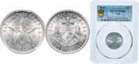 Cuba 20 Centavos Cuba First Republic 1949 20 Centavos Silver (.900) (13170000) 5g PCGS MS 65 KM 13 Y 7 Schön 7 -