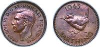 Great Britain 1 Farthing Great Britain United Kingdom 1943 1 Farthing - George VI (with 'IND:IMP') Bronze (33345600) 2.83g AU KM 843 Sp 4116 -