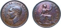 Great Britain 1 Penny Great Britain United Kingdom 1948 1 Penny - George VI (with 'IND:IMP') Bronze Royal Mint (Tower Hill) (63961200) 9.45g XF KM 845 -