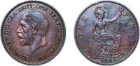 Great Britain 1 Penny Great Britain United Kingdom 1935 1 Penny - George V (smaller portrait) Bronze Royal Mint (Tower Hill) (56070000) 9.45g XF KM 83 -