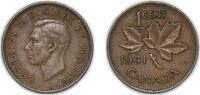 Canada 1 Cent Canada British Dominion 1941 1 Cent - George VI (with ET IND:IMP:) Bronze Royal Canadian Mint (56336011) 3.24g VF KM 32 Schön 31 -