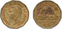 Canada 5 Cents Canada British Dominion 1942 5 Cents - George VI (dodecagonal, tombac) Tombac (Cu 88%, Zn 12%) Royal Canadian Mint (3396234) 4.5 -