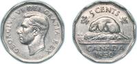 Canada 5 Cents Canada British Dominion 1950 5 Cents - George VI (w/o IND:IMP:) Nickel Royal Canadian Mint (11950520) 4.54g AU KM 42 Schön 41 -