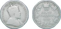 Canada 10 Cents Canada 1910 10 Cents - Edward VII Silver (.925) (.925 silver .075 copper) Royal Canadian Mint (4468331) 2.32g VF KM 10 Schön 11 -