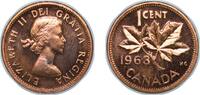 Canada 1 Cent Canada British Dominion 1963 1 Cent - Elizabeth II (1st portrait) Bronze (98% copper, 0.5% tin, 1.5% zinc) Royal Canadian Mint ( -