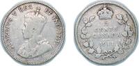 Canada 5 Cents Canada British colony 1911 5 Cents - George V (w/o DEI GRATIA) Silver (.925) (.925 silver .075 copper) Royal Canadian Mint (3692 -