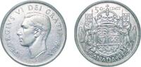 Canada 50 Cents Canada British Dominion 1952 50 Cents - George VI (w/o IND:IMP:) Silver (.800) (.800 silver .200 copper) Royal Canadian Mint of -