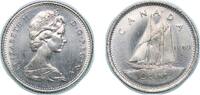 Canada 10 Cents Canada British Dominion 1969 10 Cents - Elizabeth II (2nd portrait) Nickel (99.9% nickel) Royal Canadian Mint 2.07g UNC KM 77.1 -