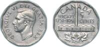 Canada 5 Cents Canada British Dominion 1951 5 Cents - George VI (Discovery of Nickel) Nickel Royal Canadian Mint (8329231) 4.54g AU KM 48 Schön -