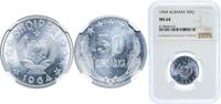 Albania 50 Qindarka Albania 1964 50 Qindarka Aluminium 2g NGC MS 64 KM 42 Schön 42 -