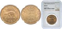 Denmark 5 Kroner Denmark Greenland 1944 5 Kroner - Christian X Brass (70% Copper, 30% Zinc) United States Mint of Philadelphia, (100000) 13.5g NG -