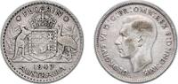 Australia 1 Florin Australia Commonwealth 1947 1 Florin - George VI Silver (.500) Royal Mint (Tower Hill) (39292000) 11.15g VF KM 40a -