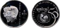 Belgium 5 ECU Belgium Kingdom 1996 5 ECU - Albert II (UNICEF Anniversary) Silver (.925) (22260) 23.25g PF KM 203 LA ECM-5 Schön 180 -