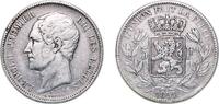 Belgium 5 Francs Belgium Kingdom 1851 5 Francs - Léopold I Silver (.900) (10% copper) Royal Mint of Belgium (3707922) 24.74g XF KM 17 LA BFM-126 -