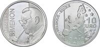 Belgium 10 Euros Belgium Kingdom 2003 10 Euros - Albert II (Georges Simenon) Silver (.925) (50000) 18.92g PF KM 235 LA BEM-11.2 Schön 212 -