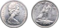 Canada 10 Cents Canada 1968 10 Cents - Elizabeth II (2nd portrait; Nickel) Nickel (87412930) 2.03g AU KM 72a Schön 61b.2 KM 73 Schön 61b.1 -