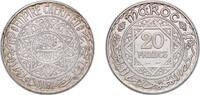 Morocco 20 Francs Morocco 1933(AH1352) 20 Francs - Mohammed V Silver (.680) (2000000) 19.89g AU Y 39 -