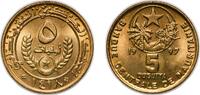 Mauritania 5 Ouguiya Mauritania AH1418 - 1997 5 Ouguiya Aluminium bronze 6.05g BU KM 3 Schön 4 -