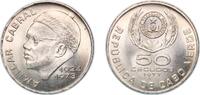 Cape Verde 50 Escudos Cape Verde Republic 1977 50 Escudos Copper-nickel 16.48g BU KM 21 -