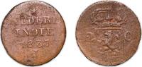 Netherlands East Indies 2 Duits Indonesia Netherlands East Indies 1837 2 Cents/Duits (silver) - Willem I - 1837 J Silver 5.68g VF KM Pn23 Scholt II 706 -