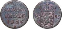Netherlands East Indies ½ Stuiver Indonesia Netherlands East Indies United East India Company 1825 S ½ Stuiver - Willem I Copper Royal Dutch Mint (42000000) 5.48g -