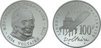 France 100 Francs France Fifth Republic 1994 100 Francs 300th Anniversary of Voltaire -