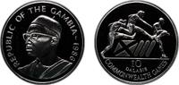 The Gambia 10 Dalasis The Gambia Republic 1986 10 Dalasis (XIII Commonwealth Games) Silver (.925) (20000) 28.37g PF KM 23a Schön 22a -