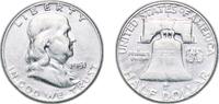 United States ½ Dollar United States Federal republic 1951 D ½ Dollar Franklin Half Dollar Silver (.900) United States Mint of Denver, (9475200) 12.4 -