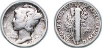United States 1 Dime United States Federal republic 1921 1 Dime Mercury Dime Silver (.900) United States Mint of Philadelphia 2.32g F KM 140 Schön -