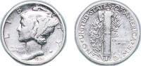 United States 1 Dime United States Federal republic 1924 D 1 Dime Mercury Dime Silver (.900) United States Mint of Denver, (6810000) 2.5g XF KM 140 -