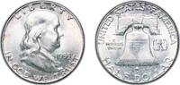 United States ½ Dollar United States Federal republic 1955 ½ Dollar Franklin Half Dollar Silver (.900) (2498181) 12.55g BU KM 199 Schön 200 -