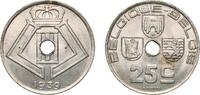 Belgium 25 Centimes Belgium 1939 25 Centimes - Léopold III (BELGIQUE-BELGIE) Nickel brass (64% Copper, 20% Zinc, 16% Nickel) (7732000) 6.5g AU KM 11 -