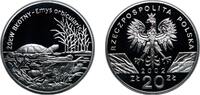 Poland 20 Zlotys Poland Third Republic 2002 MW 20 Zlotys (Żółw błotny (Emys orbicularis)) Silver (.925) (35000) 28.28g PF Y 428 -
