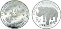 France 10 Francs / 1½ Euro France Fifth Republic 1996 10 Francs / 1½ Euro Museum Treasures, Shang Dynasty Elephant -
