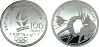 France 100 Francs France Fifth Republic 1990 100 Francs 1992 Olympics, Albertville, Free-style Skiing -