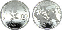 France 100 Francs France Fifth Republic 1991 100 Francs 1992 Olympics, Albertville, Hockey -